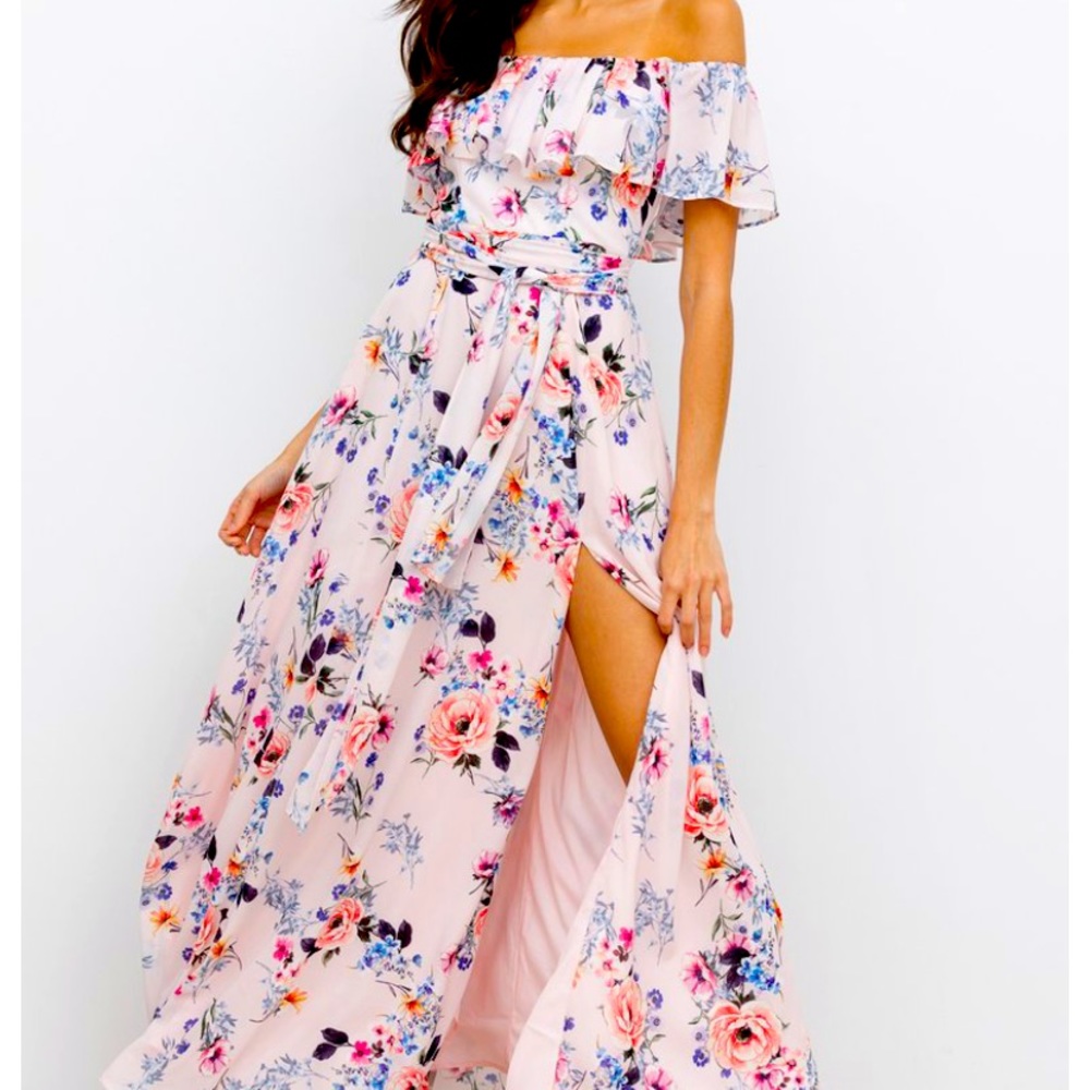 Yumi Kim NEW Carmen Floral Off-The-Shoulder Dress